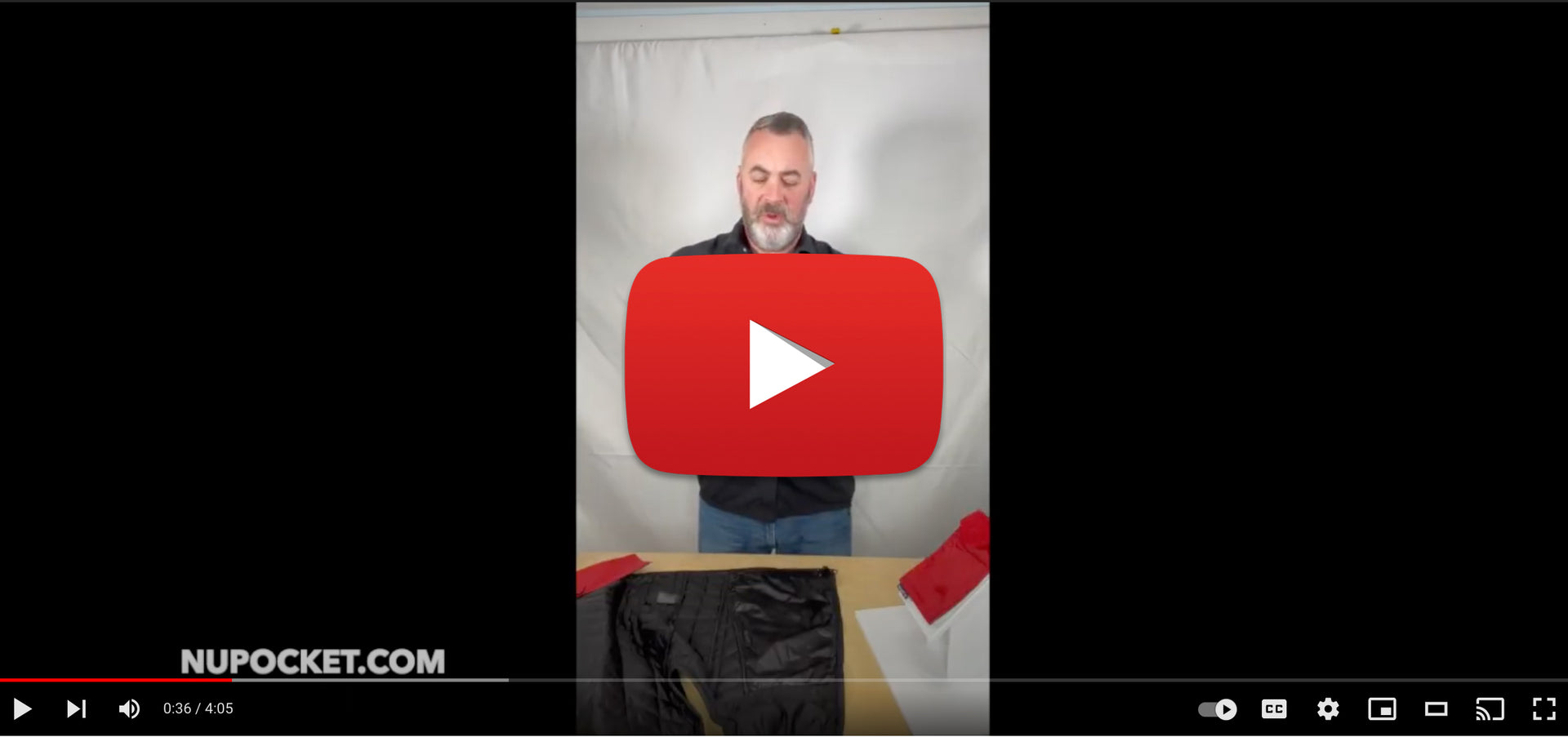 Load video: How to Apply a NuPocket to a Vest